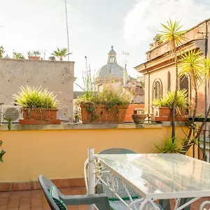 Coliseum Floor With Terrace And View Rome